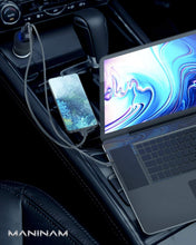 Load image into Gallery viewer, MANINAM Super Fast USB C Car Charger for Samsung S21 S20 Ultra Note 20 10 Plus Super Fast Charging 2.0 [73W Turbotive] Pro 55W PPS Charger Adapter for iPhone 12 11 MacBook Laptops - maninam-power
