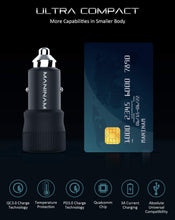 Load image into Gallery viewer, MANINAM Super Fast USB C Car Charger for Samsung S21 S20 Ultra Note 20 10 Plus Super Fast Charging 2.0 [73W Turbotive] Pro 55W PPS Charger Adapter for iPhone 12 11 MacBook Laptops - maninam-power
