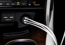 Load image into Gallery viewer, MANINAM 101W Luxury Leather Cover Metal Super Fast Car Charger - maninam-power
