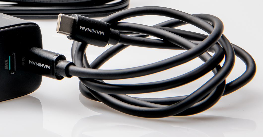 MANINAM 100W Fast Charge USB C to USB C Cable (3 Feet) - maninam-power