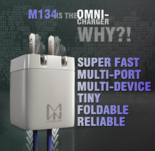 Load image into Gallery viewer, MANINAM Tiny Dual USB C Charger Block [New Durable Design]

